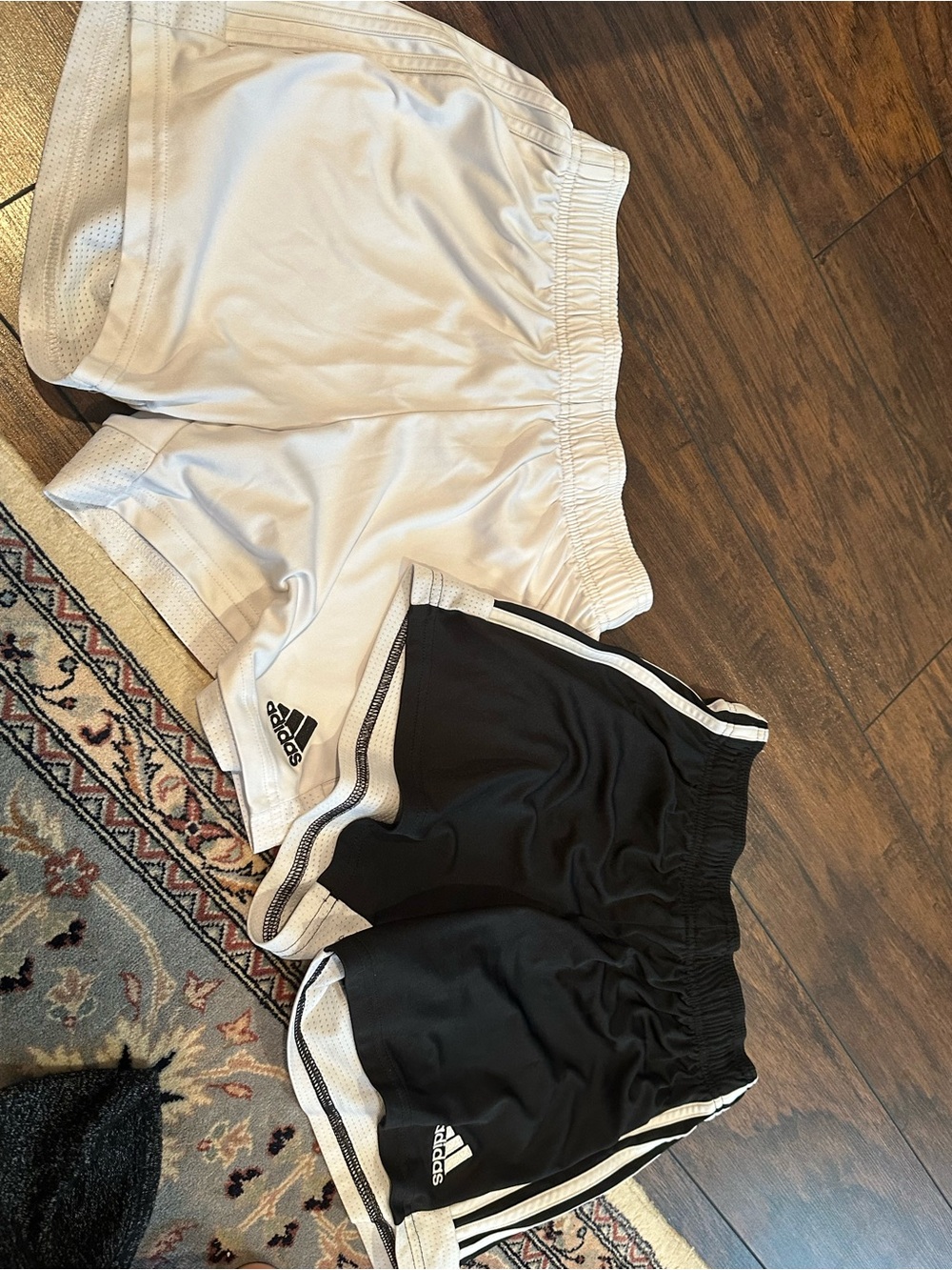 adidas Kids Athletic Shorts Set - White and Black